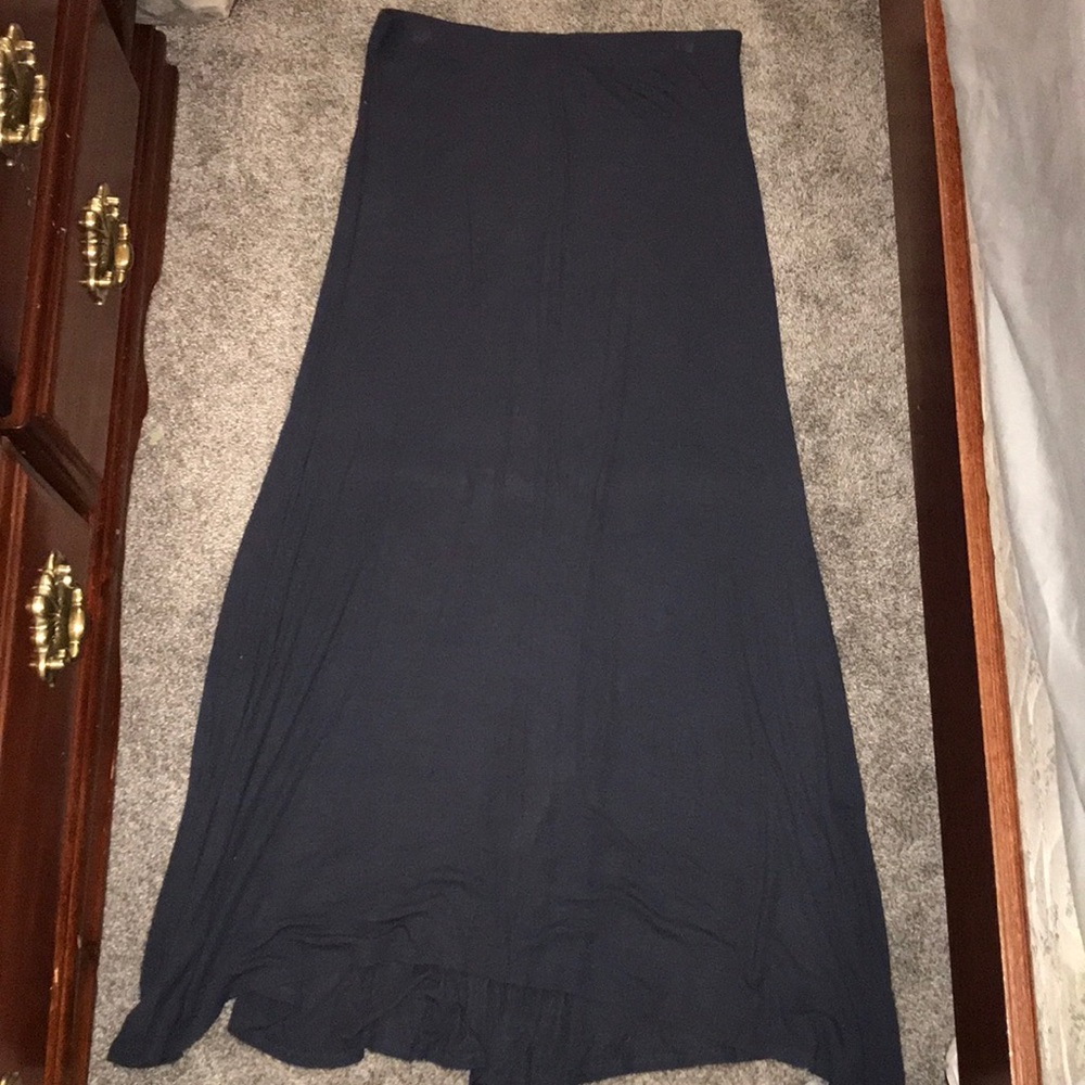 Navy maxi skirt